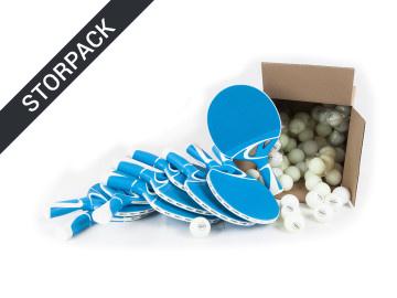 Pingisracket 10 gummiracket inkl. 120 pingisbollar