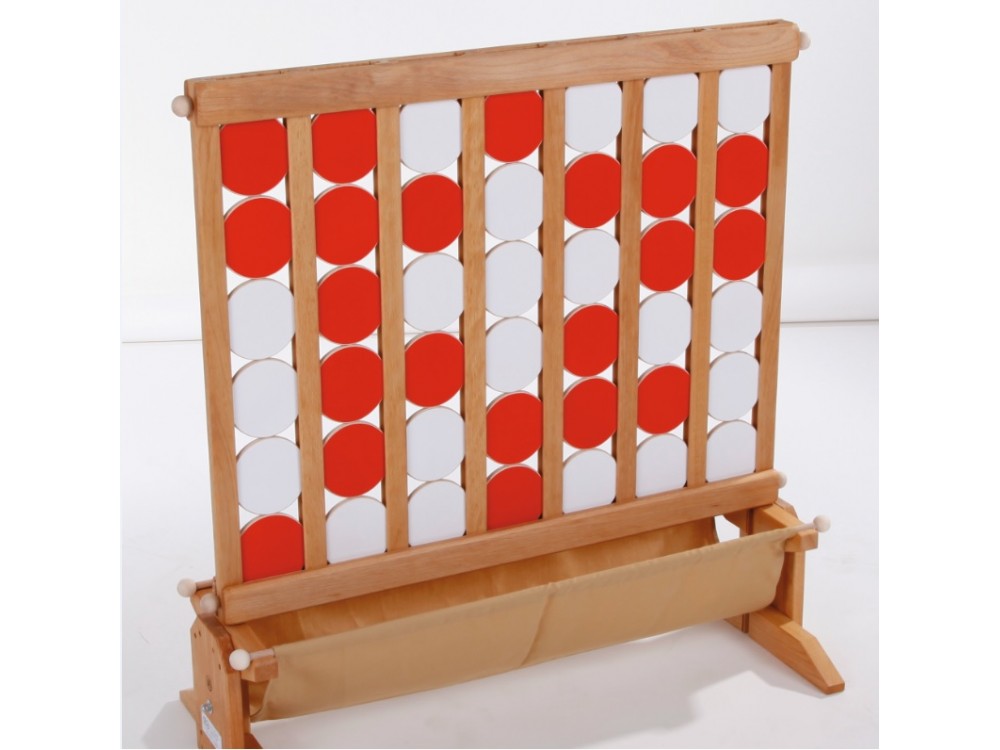 Fyra i rad spel i bokträ