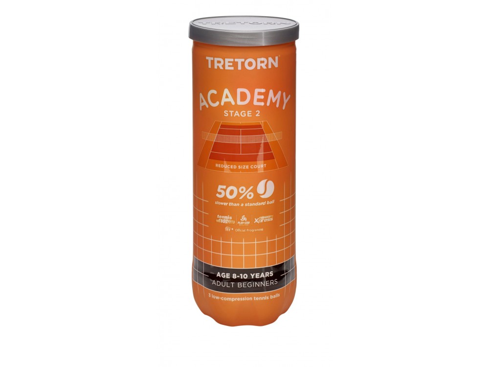 Tennisboll Academy Orange 3-pack