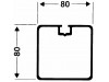 Fotbollsmål Aluminium 3x2 Fristående