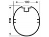 Fotbollsmål Skol & Förening Fristående 120x100 Profil