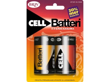 Batteri D 2-Pack 