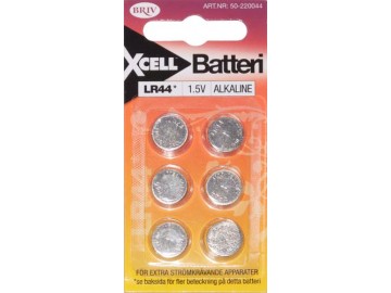 Batteri LR44 1,5V 6-pack